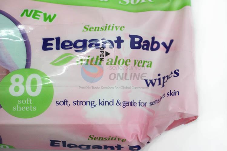 Simple Style 80 Pcs Baby Wipes Wet Tissue Cleaning Wipes