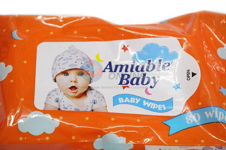 New Arrival 80 Pcs Baby Wipes Wet Tissue Cleaning Wipes