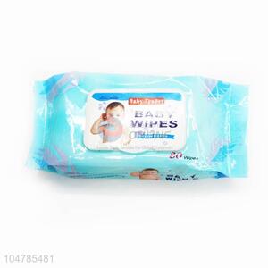 Wholesale Custom 80 Pcs Baby Wipes Wet Tissue with Cover