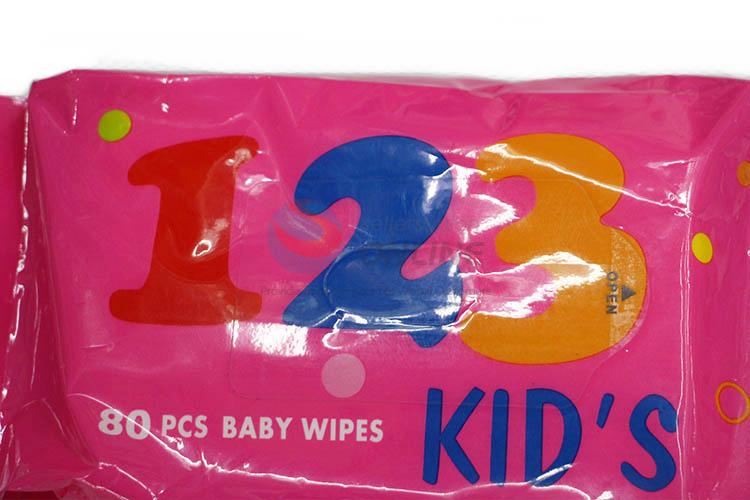 Personalized Safe 80 Pcs Baby Wipes Wet Tissue Cleaning Wipes