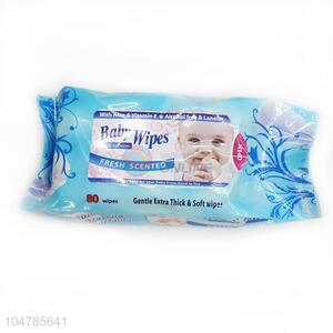 Wholesale Nice Design 80 Pcs Baby Wipes Wet Tissue Cleaning Wipes