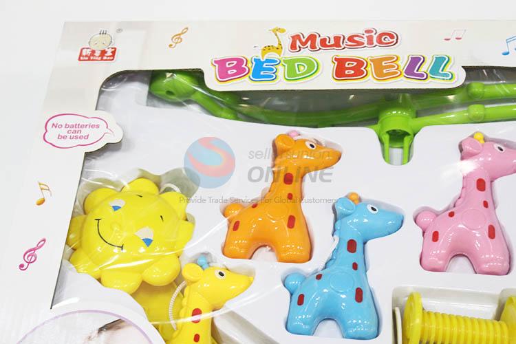 Premium quality giraffe shape music bed bell for infant