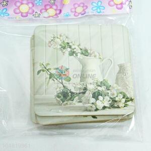 Best selling flower printing cup mat