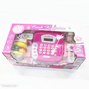 Pink Color Factory Hot Sell Mini Simulate Smart Cash Register Education Toy