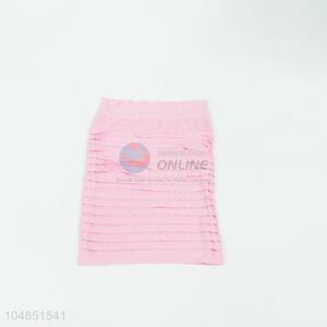 Good quality pink polyester wrapped skirt for women