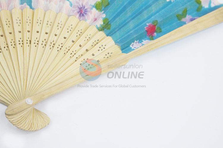 Promotional Flower Pattern Folding Hand Fan
