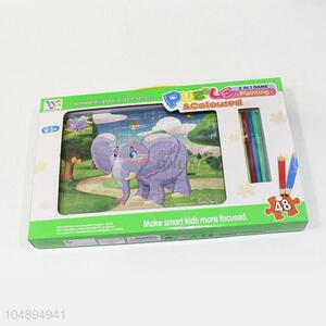 Wholesale Price Elephant Painting Puzzle for Kids