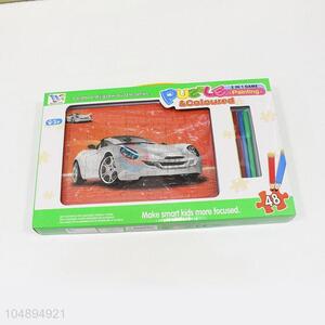 Wholesale Cheap Racing Car Painting Puzzle for Kids