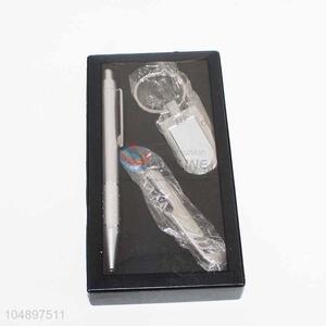 Stationery office promotion luxury keychain pen gift set