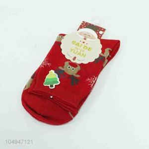 Popular Top Quality Christmas Deer Pattern Sock