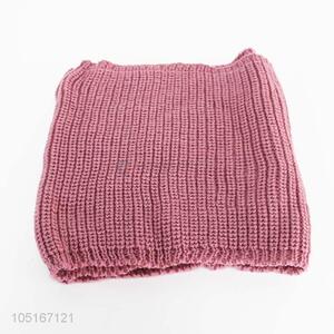 Good quality pink winter wool neck warmer
