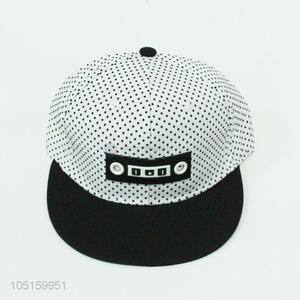 White Color Dotted Baseball Cap