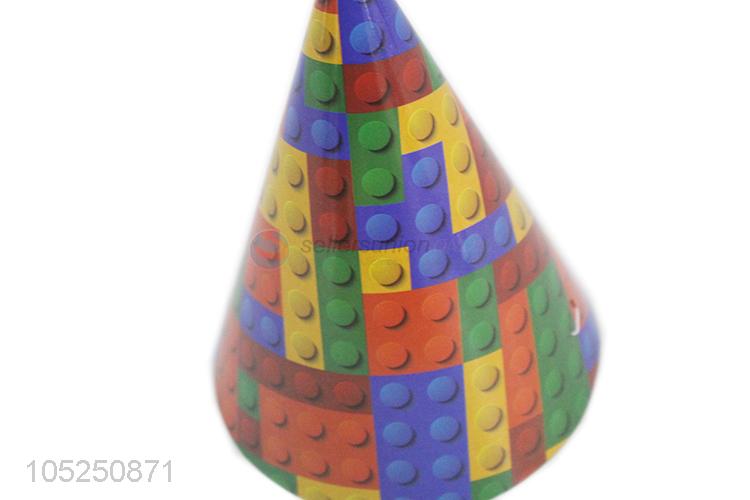 Wholesale Building Block Pattern Party Hat