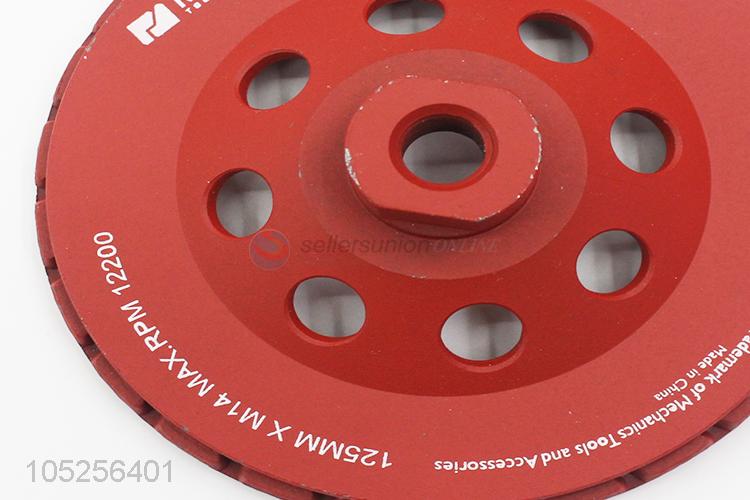 Top Quality Hot Pressing Double-Deck Ripple Diamond Cup Grinding Wheel