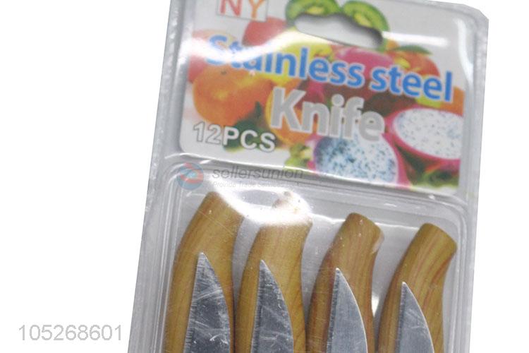 Factory Promotional 12pcs Fruit Kitchen Knife Set
