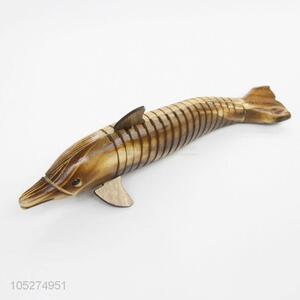 Top Quality Wooden Dolphin Shaped Wooden Decorative Crafts