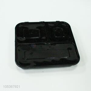 Eco-friendly black plastic disposable fast food box