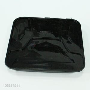 Low price black disposable plastic meal box