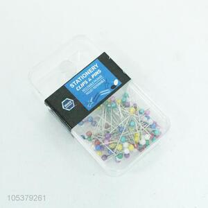 Good quality 100pcs colorful stationery pins