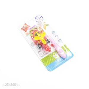 Cute Design Kids Toothbrush With Toy Plane
