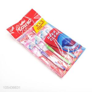 Good Sale Deep Clean Adult Toothbrush 4 Pieces Set