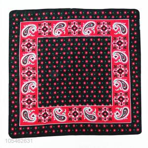 Best selling 55*55cm custom logo cotton kerchief