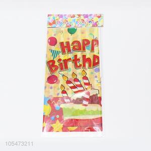 Recent design birthday party cover custom printign party table cloth
