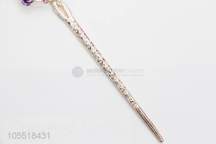 China Wholesale Fashion Women Hair Stick Bobby Pin Flower Hairpin