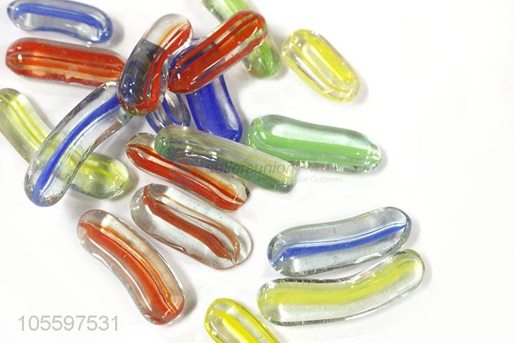 Hot Selling Decorative Glass Stone Colorful Glass Craft