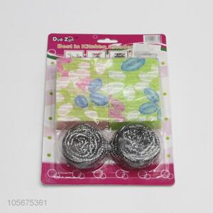New design stainless steel wire clean ball and scrubbing sponges set