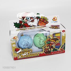 Wholesale Coloured Drawing Or Pattern Christmas Ball+Pen+Paint