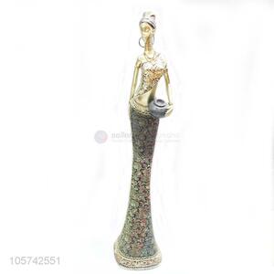 Cheap and High Quality African Woman Statue for Home Decor