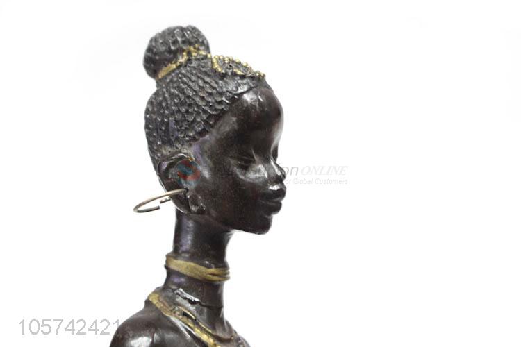 Wholesale Unique Design Home Decoration Beauty African Lady Statue