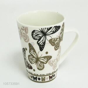 Direct Factory Butterfly Pattern Ceramic Cup