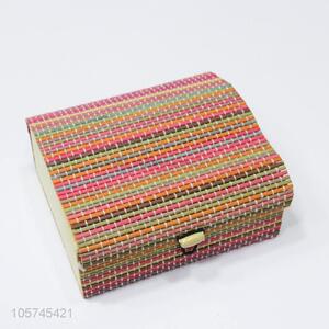 Cheap wholesale bamboo curtain style jewelry box jewelry case