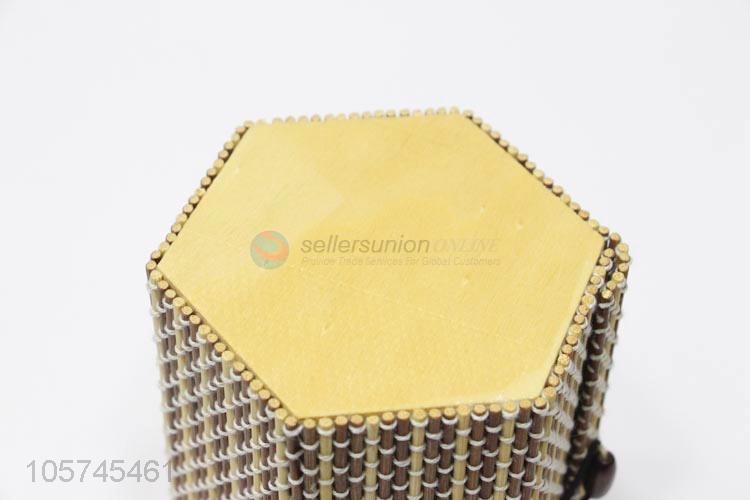 Top manufacturer bamboo curtain style jewelry box jewelry case