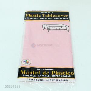 Wholesale Household Rectangle Tablecover Pink Table Cloth