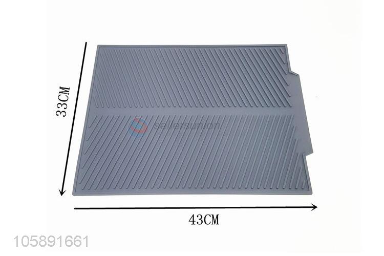 Chinese factories flexible kitchen silicone water filter dish drying mat