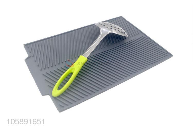Wholesale unique design kitchen silicone water filter mat dish drying mat