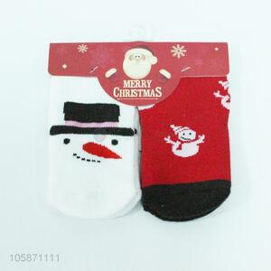 Factory export 2pairs Christmas socks  for children