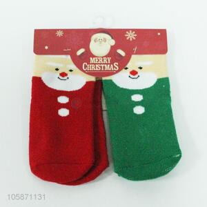 Fancy 2pairs Christmas socks kids winter socks