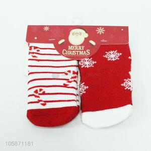 Good sale 2pairs Christmas socks kids winter socks