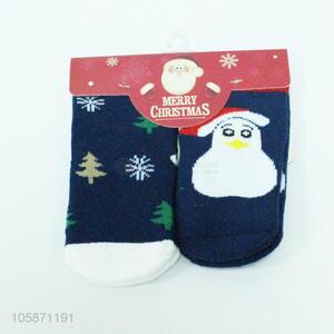Recent design 2pairs Christmas socks kids winter socks