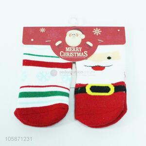 Premium quality 2pairs Christmas socks kids winter socks