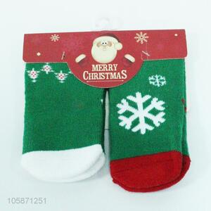 Low price 2pairs Christmas socks kids winter socks