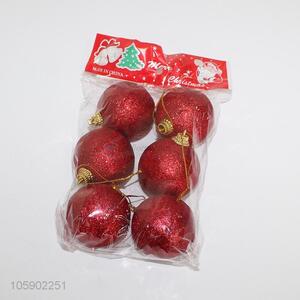 Top manufacturer custom red christmas balls
