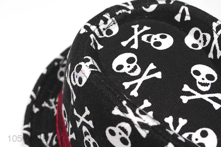 Good factory price skull pattern kids cotton top hat