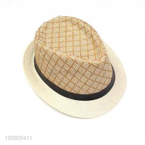 Unique design fashion summer decoration paper straw hat
