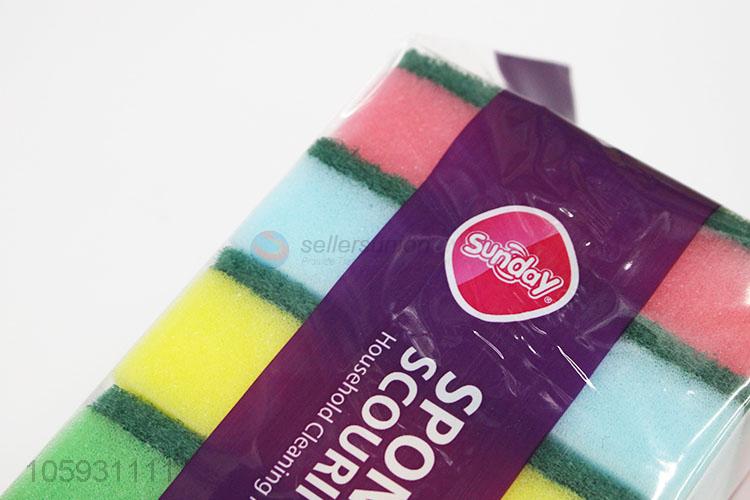 Made In China Wholesale 8pcs Colorful Kitchen Cleaning Sponge Scouring Pad