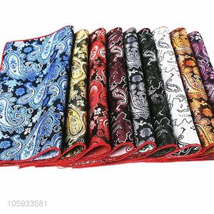 Newest Colorful Printed Business Handkerchief For Man